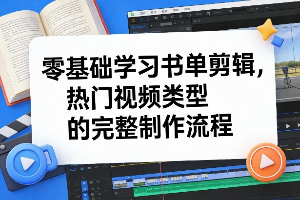 零基础学习书单剪辑，热门视频类型的完整制作流程(更新2026)-亿佰盟网