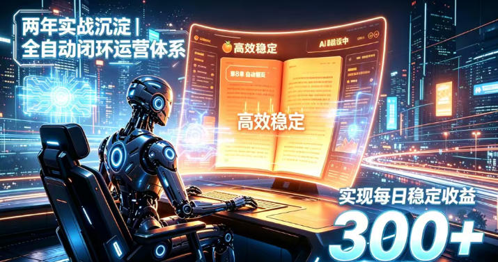 两年实战沉淀｜全自动闭环运营体系，实现每日稳定收益300+【揭秘】-亿起创业网-副业兼职月入过万-自媒体、引流推广、网赚项目、短视频、技术教程等创业项目资源
