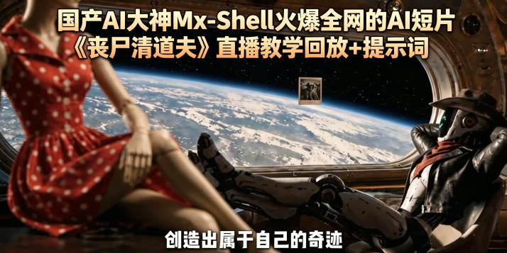 国产AI大神Mx-Shell火爆全网的AI短片《丧尸清道夫》直播教学回放+提示词-亿起创业网-副业兼职月入过万-自媒体、引流推广、网赚项目、短视频、技术教程等创业项目资源