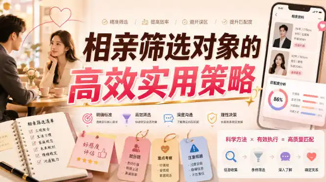 付费文章：相亲筛选对象的高效实用策略-亿起创业网-副业兼职月入过万-自媒体、引流推广、网赚项目、短视频、技术教程等创业项目资源