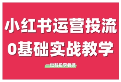小红书运营投流，小红书广告投放从0到1的实战课，学完即可开始投放(更新26年)-亿佰盟网