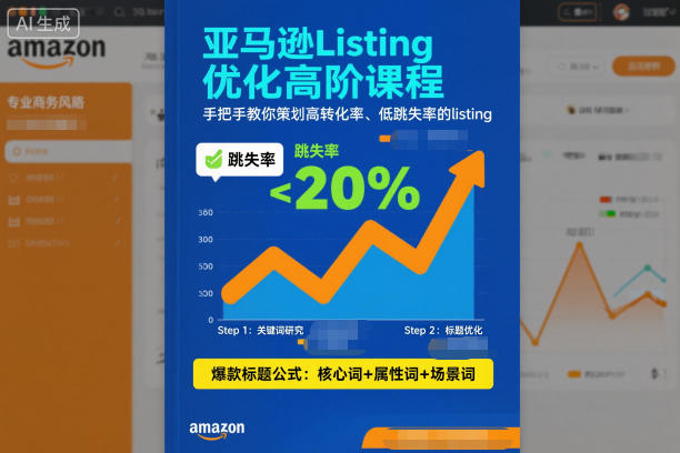 亚马逊Listing优化高阶课程，手把手教你策划高转化率、低跳失率的listing-亿佰盟网