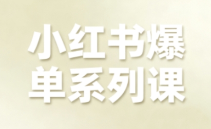 小红书爆单系列课，聚焦小红书电商全链路增长(更新)-亿佰盟网