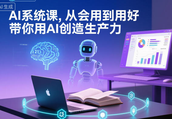 AI系统课，从会用到用好，带你用AI创造生产力-亿佰盟网