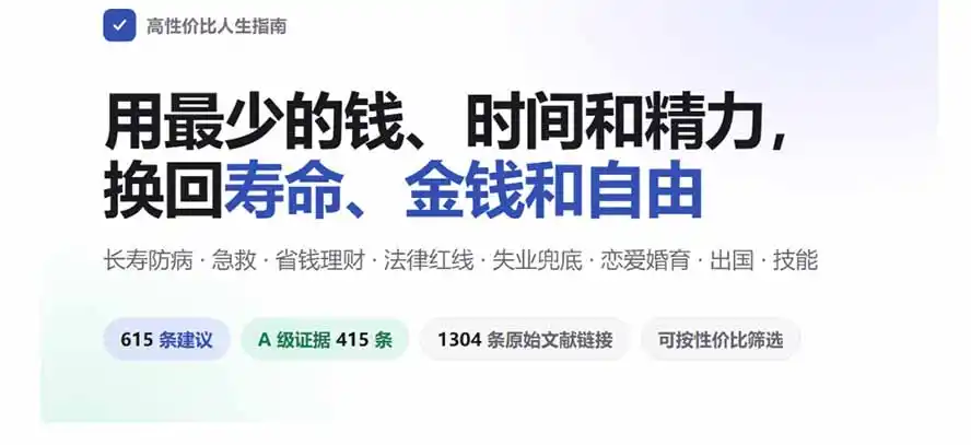 狠狠收藏这个 2 万 Star 的 GitHub 项目，堪称高性价比人生指南。