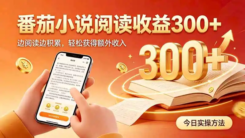 全自动番茄挂机玩法，日入300+边阅读边积累，轻松获得额外收入-亿起创业网-副业兼职月入过万-自媒体、引流推广、网赚项目、短视频、技术教程等创业项目资源