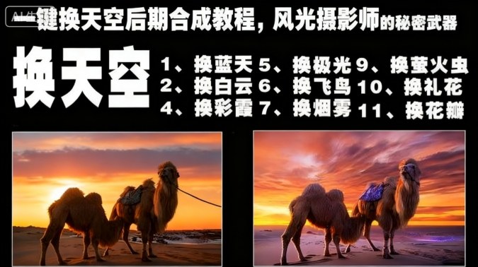 一键换天空后期合成教程，风光摄影师的秘密武器-亿佰盟网