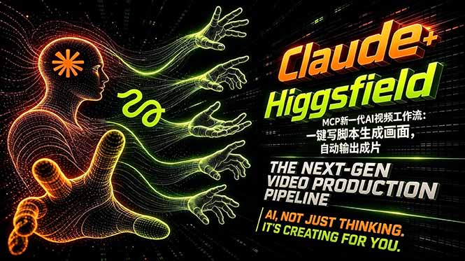 Claude+Higgsfield MCP新一代AI视频工作流：一键写脚本生成画面，自动输出成片-亿起创业网-副业兼职月入过万-自媒体、引流推广、网赚项目、短视频、技术教程等创业项目资源