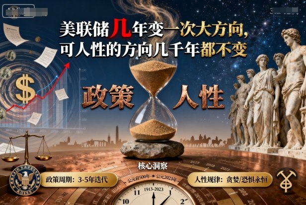 付费文章：美联储几年变一次大方向，可人性的方向几千年都不变-亿佰盟网