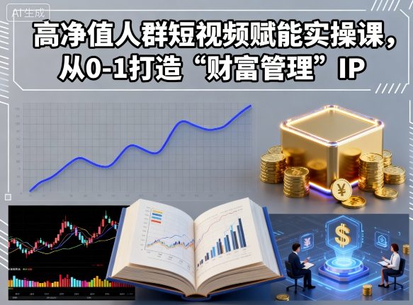 高净值人群短视频赋能实操课，从0-1打造“财富管理”IP-亿佰盟网
