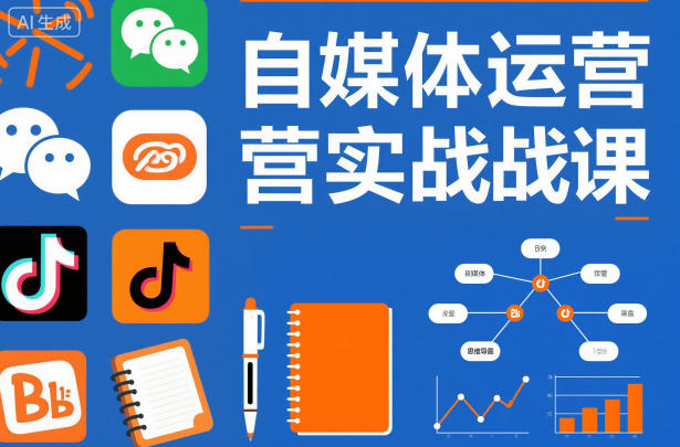 自媒体运营实战课，掌握一套系统的自媒体运营底层方法论，成为优秀的内容创作者-亿佰盟网